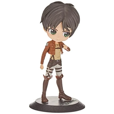 Afbeelding van Banpresto Attack On Titan Qposket Eren Yeager A figuur, 14 cm, zwart, één maat