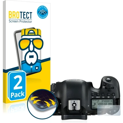 Afbeelding van BROTECT Screenprotector voor Canon EOS 6D Mark II (Schouderdisplay) Folie Beschermfolie transparant volledig dekking (2 Stuks)