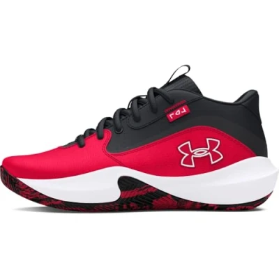 Afbeelding van Under Armour Court Performance Lockdown Basketbalschoenen voor kinderen, Maat: 38, Red Leer/ synthetisch