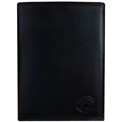 Afbeelding van Frederic Johns® Grand Classic portefeuille voor heren in leer RFID Speciale kaarten grijs (Zwart)