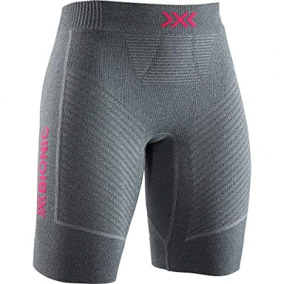 Afbeelding van X Bionic Invent 4.0 Run Speed Damesshorts, Dolomite Grey Melange/Neon Flamingo, FR: S (maat fabrikant: S)