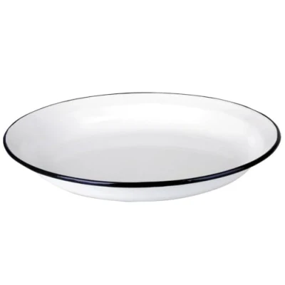 Afbeelding van Ibili 912932 bord van geëmailleerd staal, 32 cm, wit