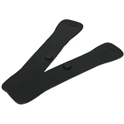 Image de Premiere Protection d&#039;Éperons Cuir Bouton par Paire Noir