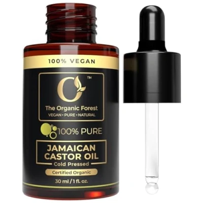 Afbeelding van Organic Black Jamaicaanse Castor Oil 100% puur, koud geperst, onafgewerkt beste voor haar, huid, eyebrows en wimpers helpt verdikking, sterk haar hydraterende huid natuurlijk &amp; veganistisch