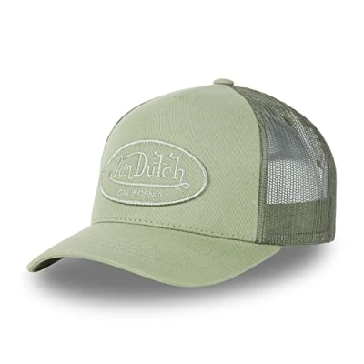 Afbeelding van Von Dutch Verstelbare pet voor dames en heren, originele comfortabele truckerpet, Groen