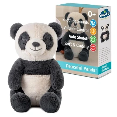 Afbeelding van Cloud b Geluidmachine met rustgevende witte geluiden, knuffeldier, instelbare instellingen en automatische uitschakeling, Peaceful Panda ™