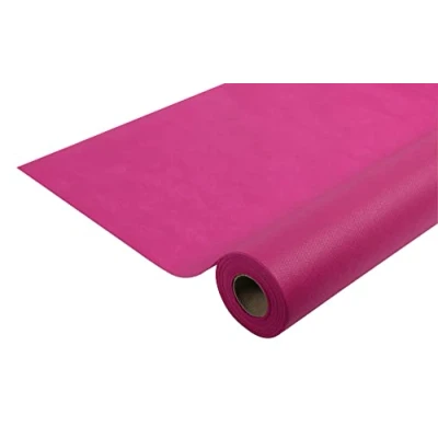 Afbeelding van Pro Nappe Ref R780653I karton met 5 wegwerptafelkleden van Spunbond vlies rol 6 m x breedte 1,20 kleur hortensia scheurvast, waterafstotend, afwasbaar