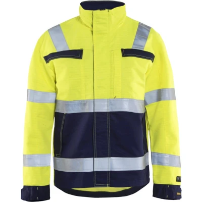 Afbeelding van Blåkläder 4087 1514 Multinorm jas Geel/Marineblauw maat XS