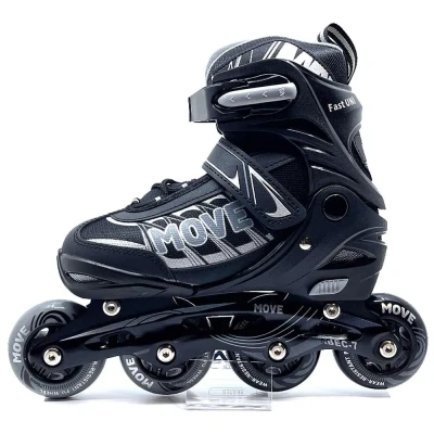 Afbeelding van Fast Uni Verstelbare Inline Skates Junior Black 990 L Zwart In Line