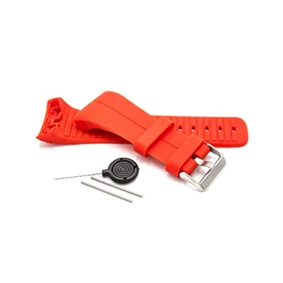 Afbeelding van vhbw TPE armband, compatibel met Polar M400, M430 Smartwatch, 9,0 cm + 12,2 cm, rood