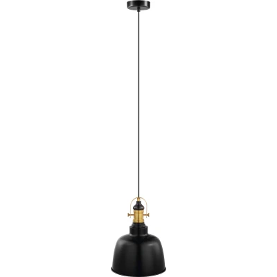 Afbeelding van EGLO Vintage Gilwell Hanglamp 1 Lichts Zwart, Brons