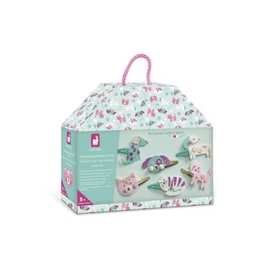 Image de Jeu créatif Janod 6 Barrettes à créer Little Pets