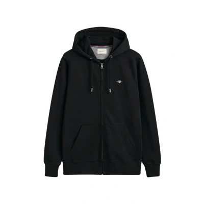 Afbeelding van GANT REG Shield FULL Sweater met rits, Heren, Maat: XXL, Black