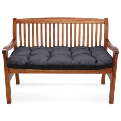Afbeelding van Tuinbankkussen 150 x 50 cm bankkussen en voor grote pallets, waterdicht, kussen buiten, o binnen tot zitting, grafiet