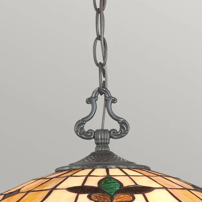 Afbeelding van Quoizel Tifanny LED Pendelarmatuur Kami 3X E27 Max 60W Dimbaar Vintage Bronze