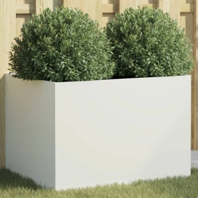 Afbeelding van Plantenbak 62x47x46 cm koudgewalst staal wit