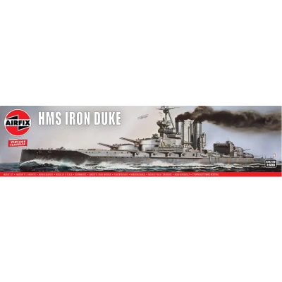 Afbeelding van 1:600 Airfix 04210V HMS Iron Duke Vintage Classics Marine Schip Plastic Modelbouwpakket