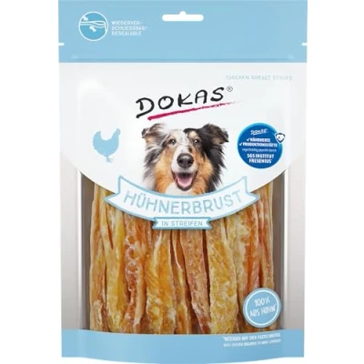 Afbeelding van 3x250g Kipfilet in Reepjes Dokas Vleessnack Hondensnacks