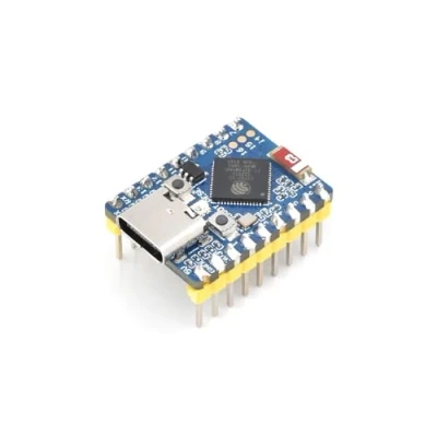 Afbeelding van ESP32 S3 Mini Development Board met Pre Soldered Header Gebaseerd op S3FH4R2 Dual Core Processor, 2,4 GHz WLAN en Bluetooth 5 ondersteuning, 240 MHz Running Frequentie, ondersteunt C/C++,