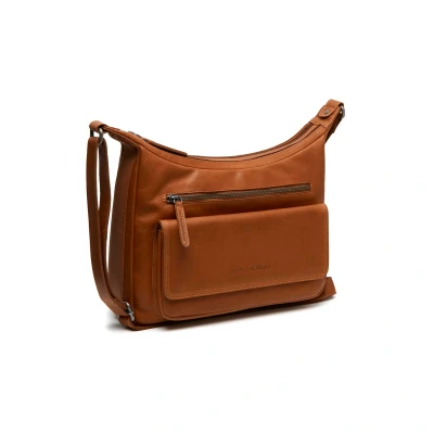 Afbeelding van The Chesterfield Brand Leren Schoudertas Cognac Bryson