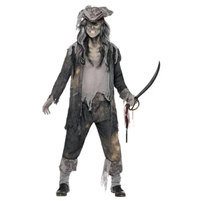 Afbeelding van &quot;Spook piraten kostuum voor mannen Halloween Verkleedkleding Large&quot;