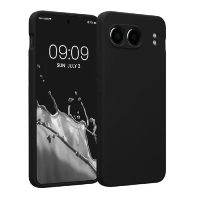 Afbeelding van kwmobile telefoonhoesje geschikt voor OnePlus Nord 4 5G TPU backcover met siliconen coating Smartphone case in zwart