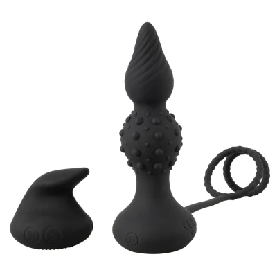 Afbeelding van Buttplug with Cock &amp; Ball Rings Rebel