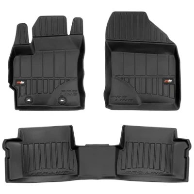 Afbeelding van M MOTOS Rubberen vloermat voor Toyota Auris II 2012 2018, verbeter je reiscomfort met de zwarte 3D antislip mat auto, alle weersomstandigheden, bescherming tegen vuil