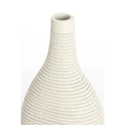 Afbeelding van Light &amp; Living Vaas YOUNA 16x12x33cm Wit