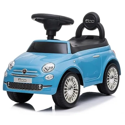Afbeelding van Fiat Kinderwagen vanaf 12 maanden, interactief met claxon en duwauto motorgeluiden (blauw)
