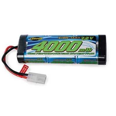 Afbeelding van Carson 500608225 7,2 V/4000 mAh NiMH Race Battery TAM oplaadbaar, met Tamiya stekker, accu voor RC auto, reservebatterij op afstand bestuurd voertuig, hoge kwaliteit, modelbouw