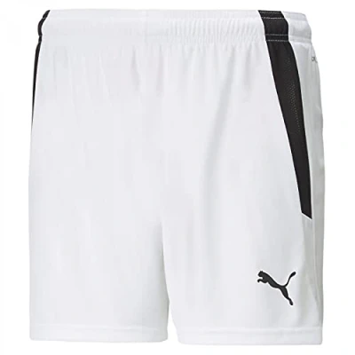 Afbeelding van puma Teamliga Korte broeken, Dames, Maat: Medium, white black