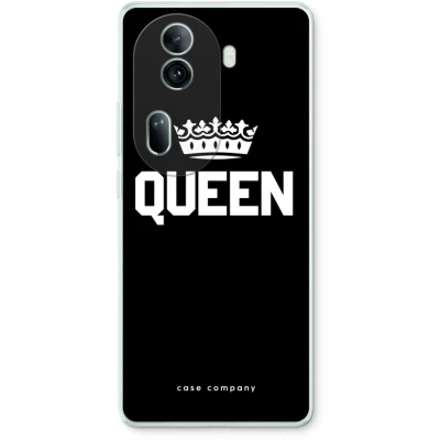 Afbeelding van Case Company® hoesje geschikt voor Oppo Reno 11 Pro Queen zwart Soft Cover Telefoonhoesje Bescherming aan alle Kanten en Schermrand