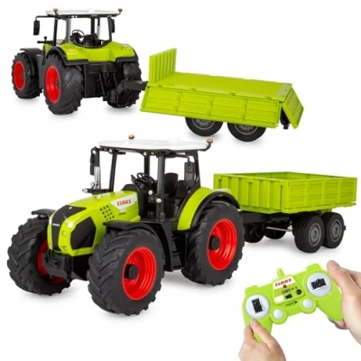 Afbeelding van Grün Claas Arion 660 met kipwagen 1:24 2.4GHz
