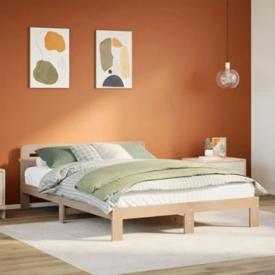 Image de vidaXL Cadre de lit sans matelas 150x200 cm bois pin massif