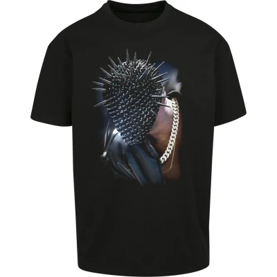 Afbeelding van Upscale by Mister TEE Thorned MASK Oversize Tshirt print, Heren, Maat: Large, Black