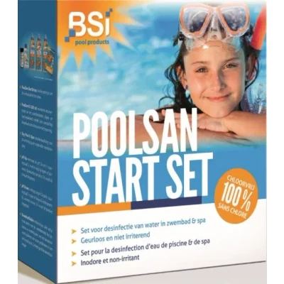 Afbeelding van Startset zwembad en spa BSI (Chloorvrij, PoolSan cs, Teststrips, pH regelaar, Oxy Pool &amp; spa)