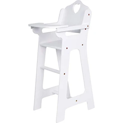Afbeelding van Base Toys Poppenstoel Hoog Hout Wit