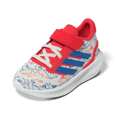 Afbeelding van adidas Performance Runfalcon DINO Sneakers laag voor kinderen, Maat: 25.5, Off white/bright royal/semi lucid red Schoenen