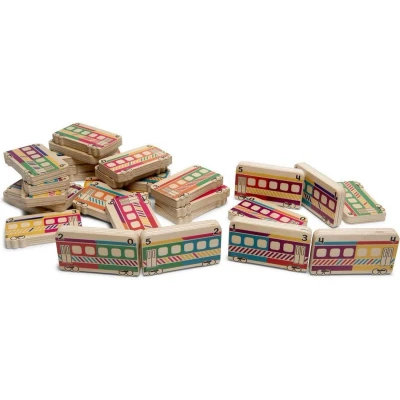 Afbeelding van BS Toys Domino Treinen Hout Vanaf 3 jaar Educatief
