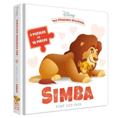 Image de DISNEY BABY Mes premières histoires Simba aime son Papa 5 grands puzzles 16 pc