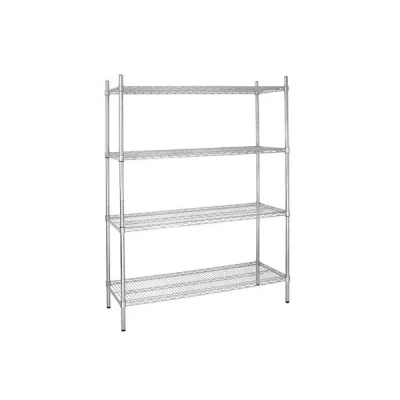 Afbeelding van Vogue voorraadrek met 4 schappen 152,5x46cm