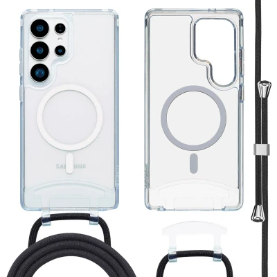 Afbeelding van imoshion MagSafe Backcover met afneembaar koord voor de Samsung Galaxy S24 Ultra / S25 Transparant