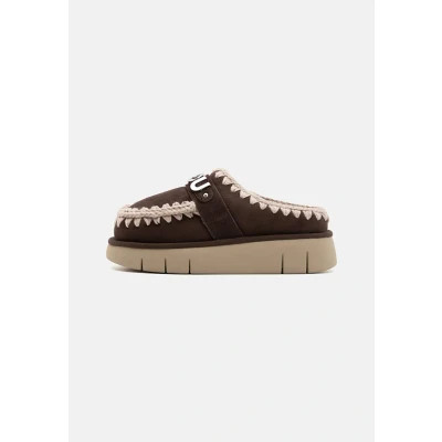 Afbeelding van Mou Dames Bounce Clog Logo Mocha Maat 40