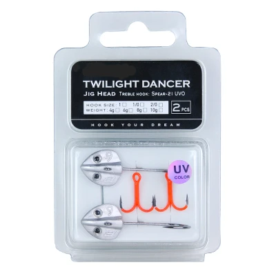 Afbeelding van BKK Jig Head Twilight Dancer 8g 2/0 Loodkoppen