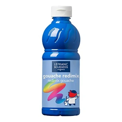 Image de Gouache Redimix Color and Co , Primärblau, Tempera Kinderfarbe 500ml