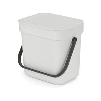 Afbeelding van Brabantia Sort &amp; Go Prullenbak Met Hengsel 3 Liter Antraciet