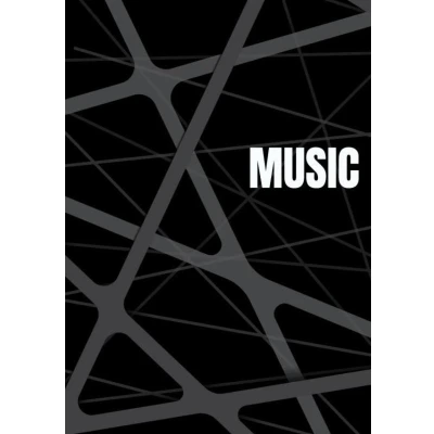 Afbeelding van Notenschrift Notenbalken Music (A5) Allets comfort