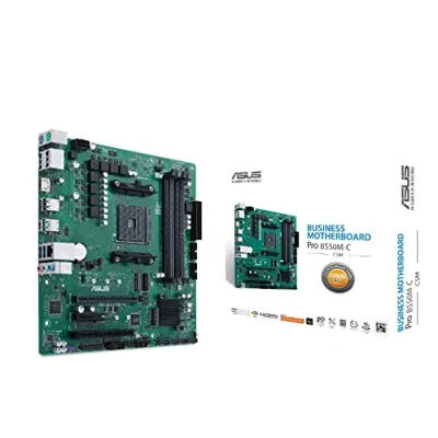 Image de Asus PRO B550M C/CSM carte mère Socket (PC) AMD AM4 Facteur de forme (détails) Micro ATX Chipset la AMD® B550