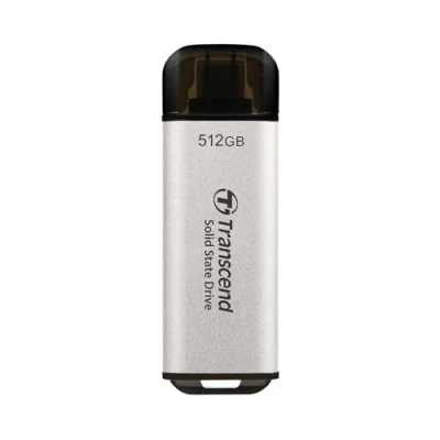Image de Transcend ESD300S SSD 512 Go externe (portable) USB 3.2 Gen 2x1 (USB C connecteur) argent